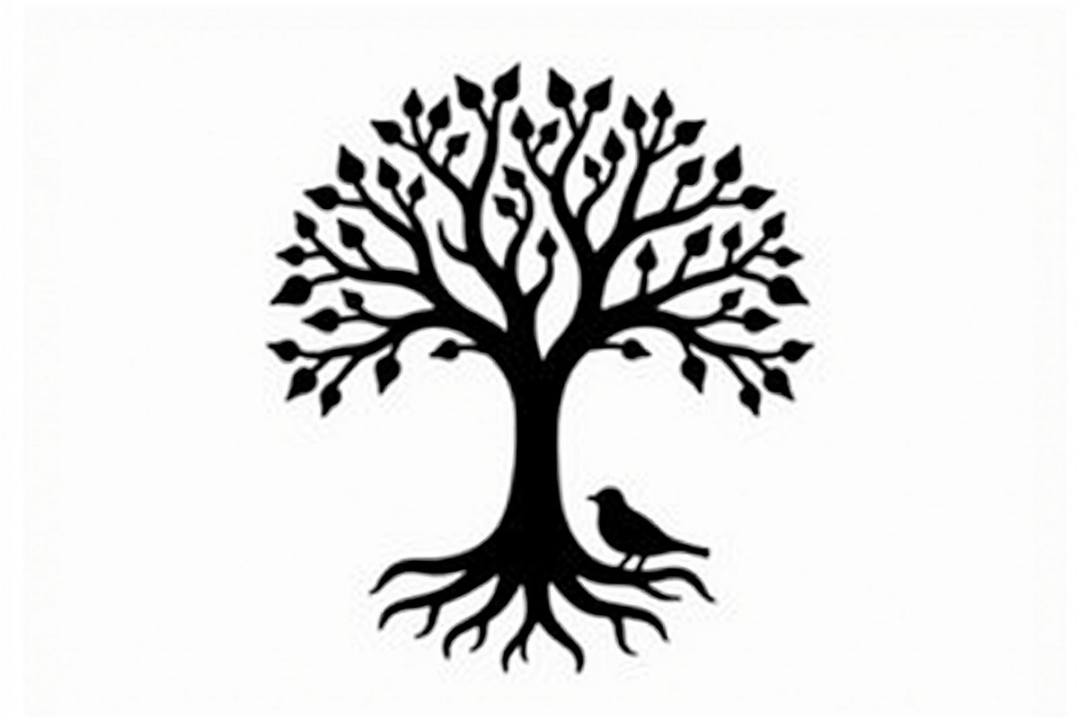 Tree Silhouette with Birds Bundle, an Illustration by Designs_River (Photo 7 of 9)