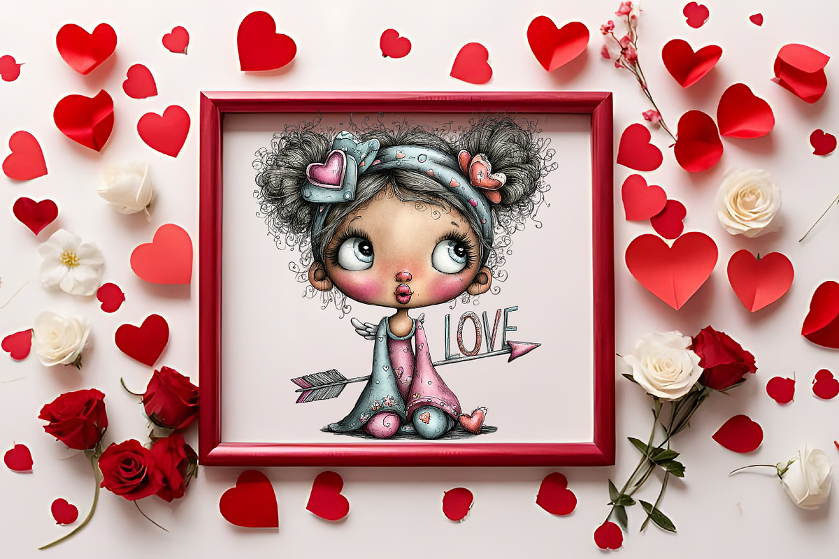 Dreamy Cupids Whimsical Valentine Se, an Illustration by RobertsArt (Photo 3 of 7)