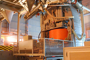 Industrial ceramic tile press with overhead hoppers, an Industrial Photo by Davizro's Market