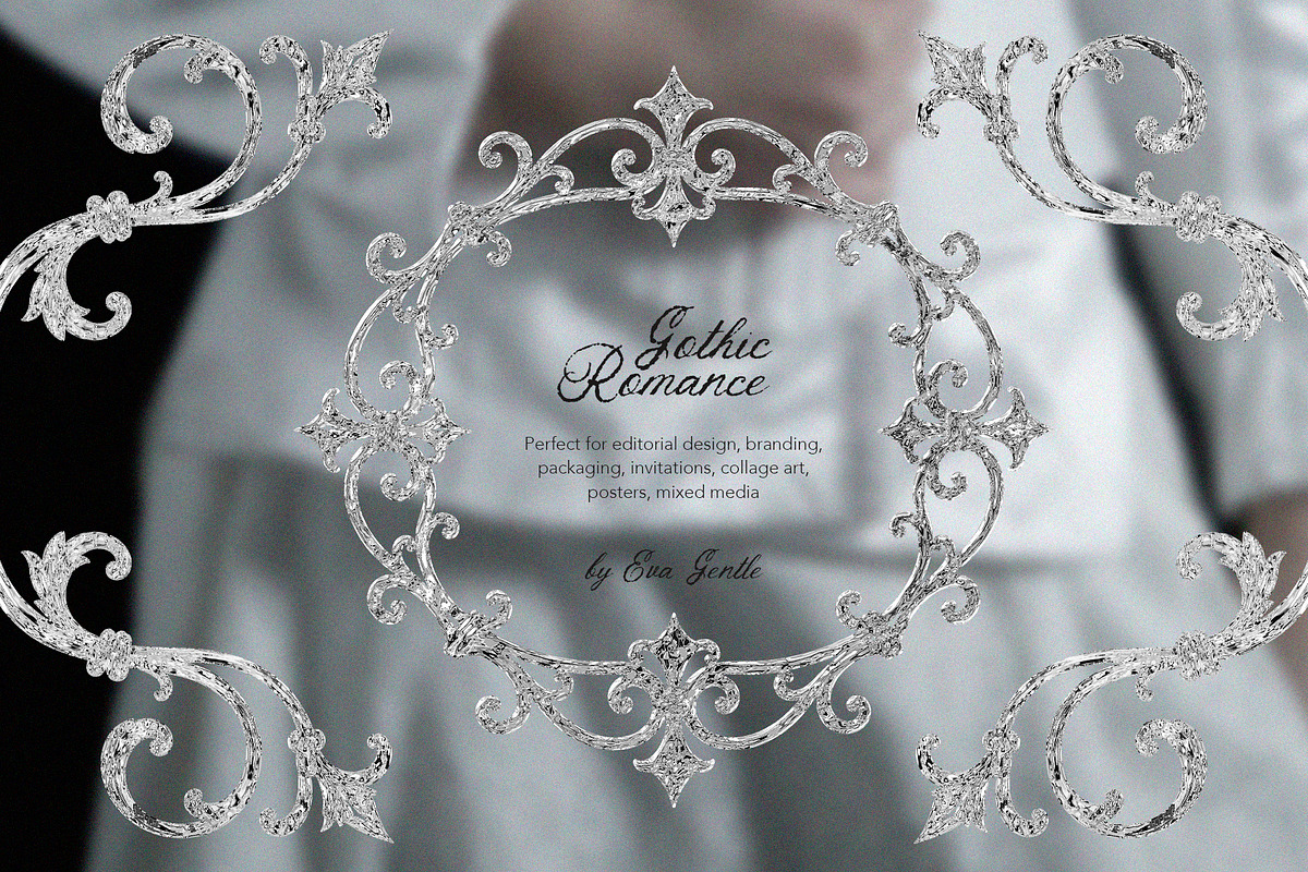 Gothic Chrome & Dotted Ornaments, an Object Graphic by Eva Gentle (Photo 12 of 12)