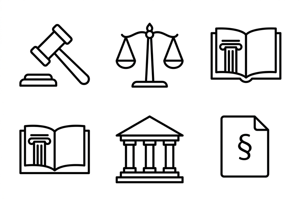 40 Corporate Legal Icon Set, an Outline Icon by adenpinkstore (Photo 3 of 10)