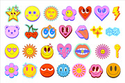FEEL GOOD STICKERS PACK Y2K DESIGN, an Object Graphic by craftlove (Thumbnail 6 of 10)