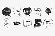 Hand Drawn Speech Bubbles - 56% OFF, an Illustration by 123done (Thumbnail 3 of 5)