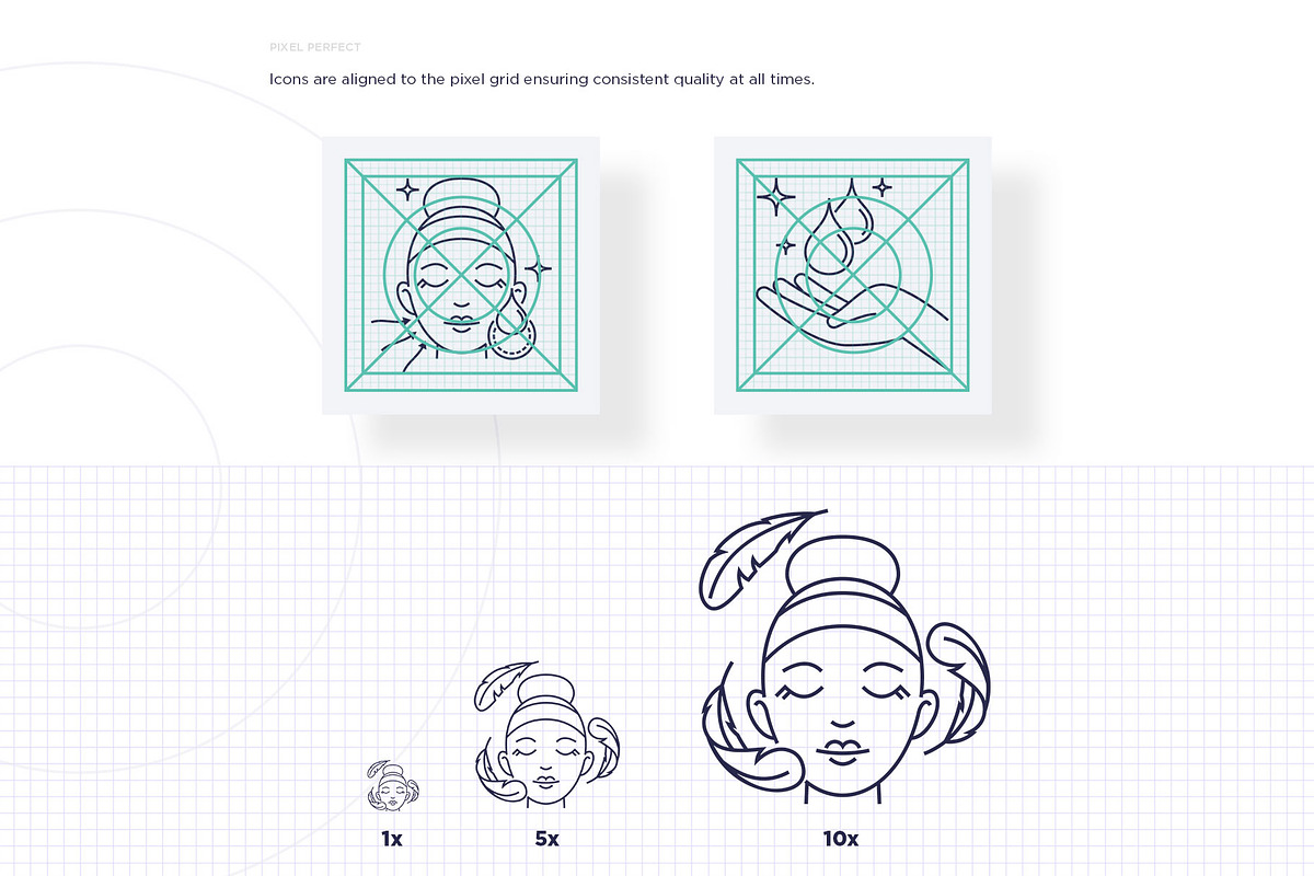 Skin Care | 32 Icons Set Hand Drawn, an Outline Icon by Marina Silence (Photo 10 of 18)