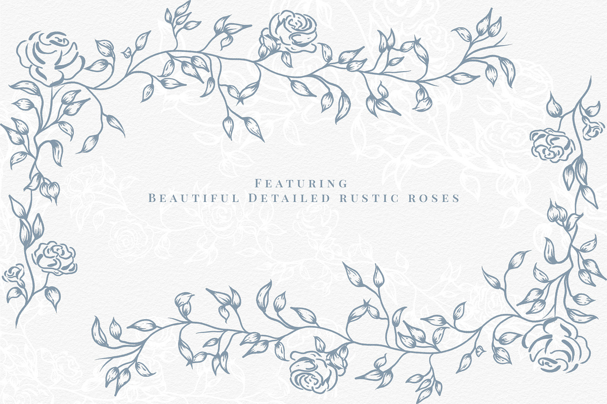 Procreate Elegant Rustic Roses, a Brush Add-On by AW Studios (Photo 3 of 5)