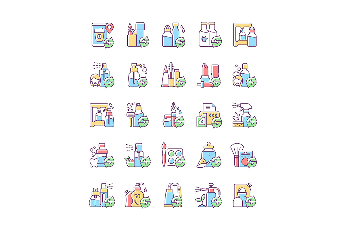Environmental problems and solutions, an Outline Icon by IMG Visuals (Photo 16 of 23)