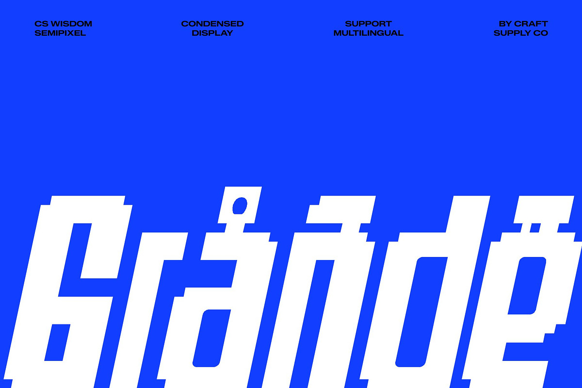 CS Wisdom Semipixel, a Sans Serif Font by Craft Supply Co. (Photo 7 of 8)