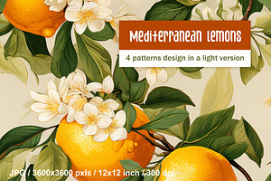 Bright Lemons Pattern Set