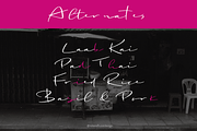 Bangkok Restless Handwriting, a Script Font by Roland Huse Design (Thumbnail 6 of 6)
