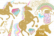 Magical Unicorns, Einhorn, Gold, an Illustration by Mia's Graphic Design (Thumbnail 4 of 11)