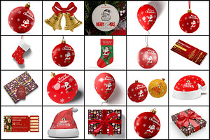 Christmas Decor Mockup, a Product Mockup by mockupbuys