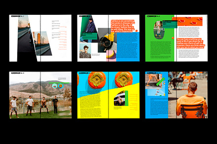 Collage Magazine InDesign 7x10.5, a Magazine Template by an-arketype studio.
