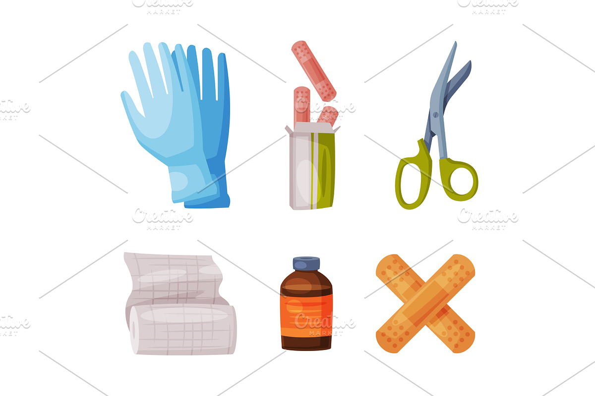 Medical Care and Treatment with, an Object Illustration by TopVectors