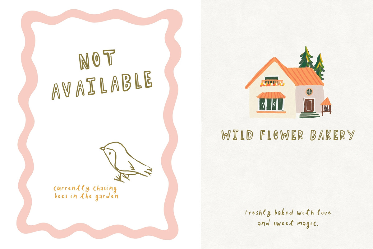 Wild Honey. Whimsical Font, a Handwritten Font by PaperJamLab (Photo 7 of 15)
