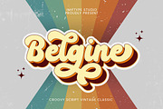 Belgine – Groovy Script Font, a Script Font by Imiftype Studio (Thumbnail 1 of 10)