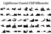 Lighthouse Coastal Cliff Silhouette, a Graphic by hafijul (Thumbnail 1 of 15)