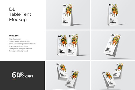 DL Table Tent Mockup