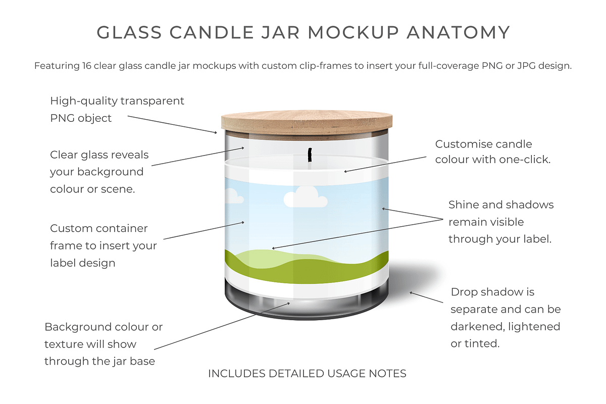 Candle Jar Mockup for Canva, a Household Mockup by Mockup Scene (Photo 2 of 22)