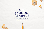 Art School Dropout + Doodles, a Handwritten Font by Callie Rian & Co. (Thumbnail 1 of 11)