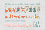 Christmas party in the forest, a Background Graphic by Masha Naidzionysheva (Thumbnail 6 of 7)