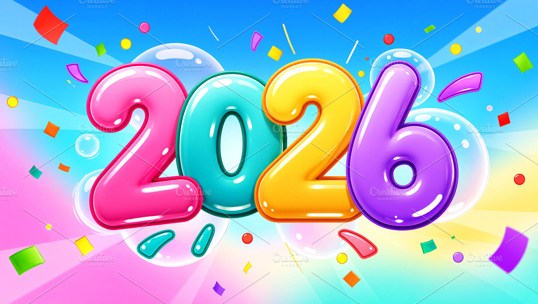 Vibrant and Bubbly 2026 Celebration, a Holiday Photo by Rafoz