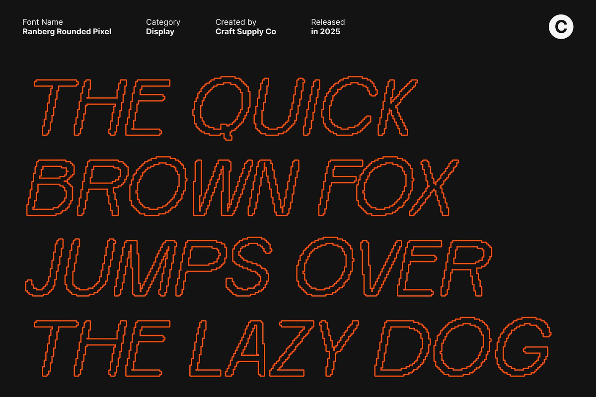 Ranberg Rounded Pixel, a Sans Serif Font by Craft Supply Co. (Photo 5 of 8)