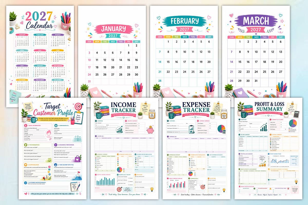2027 Business Growth Planner, a Stationery Template by Designmela01 (Photo 2 of 4)