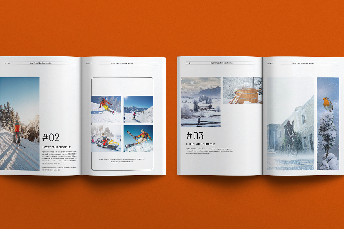 Digital Photo Album Book Template, a Brochure Template by E-Type (Photo 5 of 8)