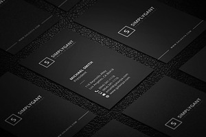 Minimal Vertical Business Cards