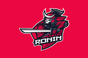 Ronin Skull Mascot Esport Logo, a Branding & Logo Template by prps.std (Thumbnail 3 of 3)