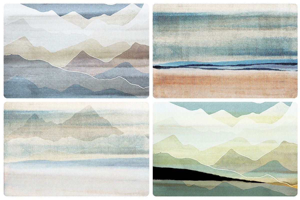 Abstract Canvas Texture Landscape, a Texture Graphic by sibel dayı (Photo 5 of 11)