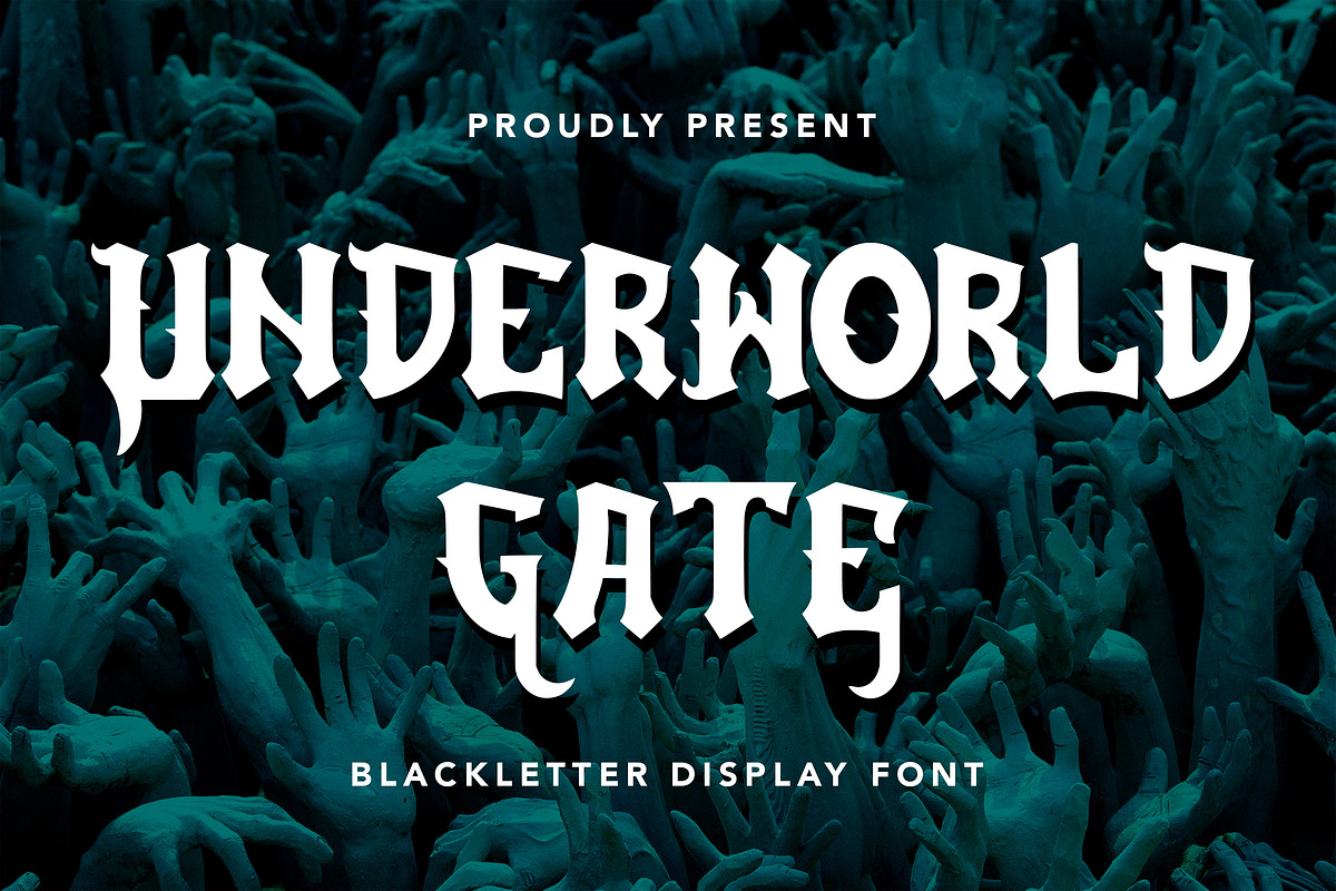 UnderworldGate - Blackletter Font, a Blackletter Font by AQR Studio (Photo 1 of 9)