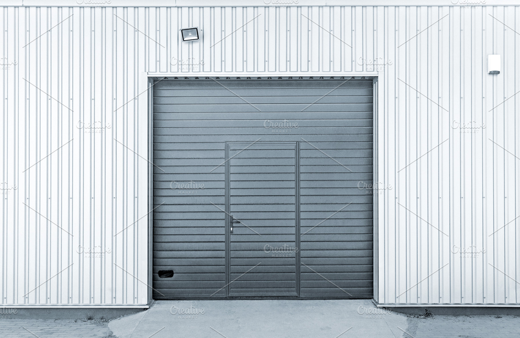 Modern garage or warehouse doors, an Industrial Photo by BOOCYS