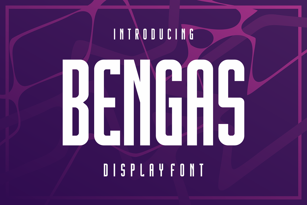 Bengas - Sans Serif Display Font, a Sans Serif Font by lelevien (Photo 1 of 4)