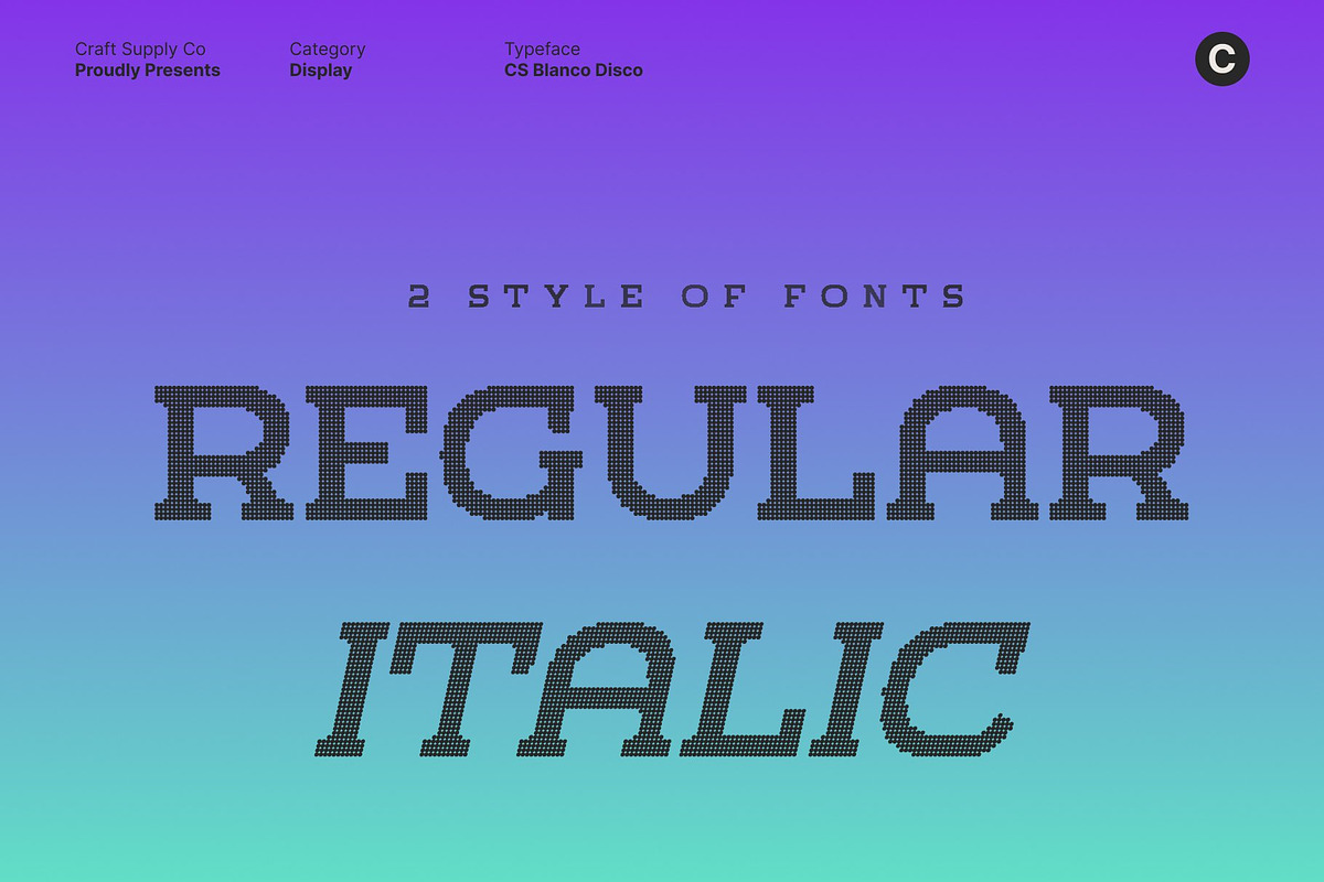 CS Blanco Disco, a Slab Serif Font by Craft Supply Co. (Photo 2 of 8)