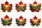 Fall Scenery Autumn Sunset Clipart, an Illustration by Rose Art (Thumbnail 3 of 8)