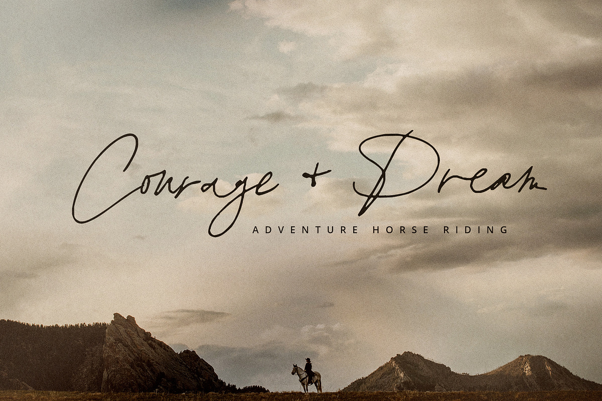 Bourdeilles France Script Font, a Script Font by Creativeqube Design (Photo 3 of 16)