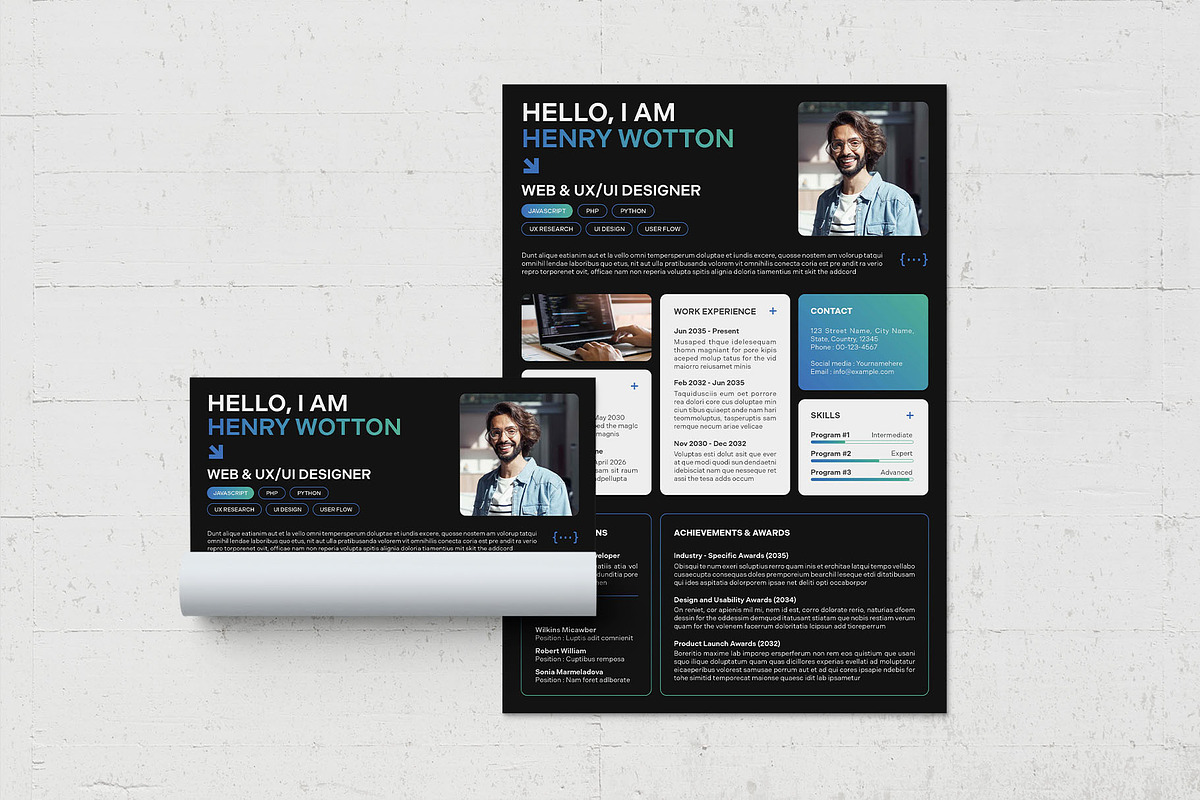 Resume Template, a Resume Template by BrandPacks (Photo 4 of 6)