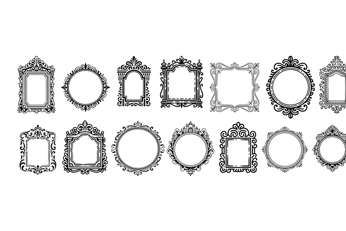 Ornamental label frames 25 svg items, a Background Graphic by SketchArtStudio (Photo 3 of 3)