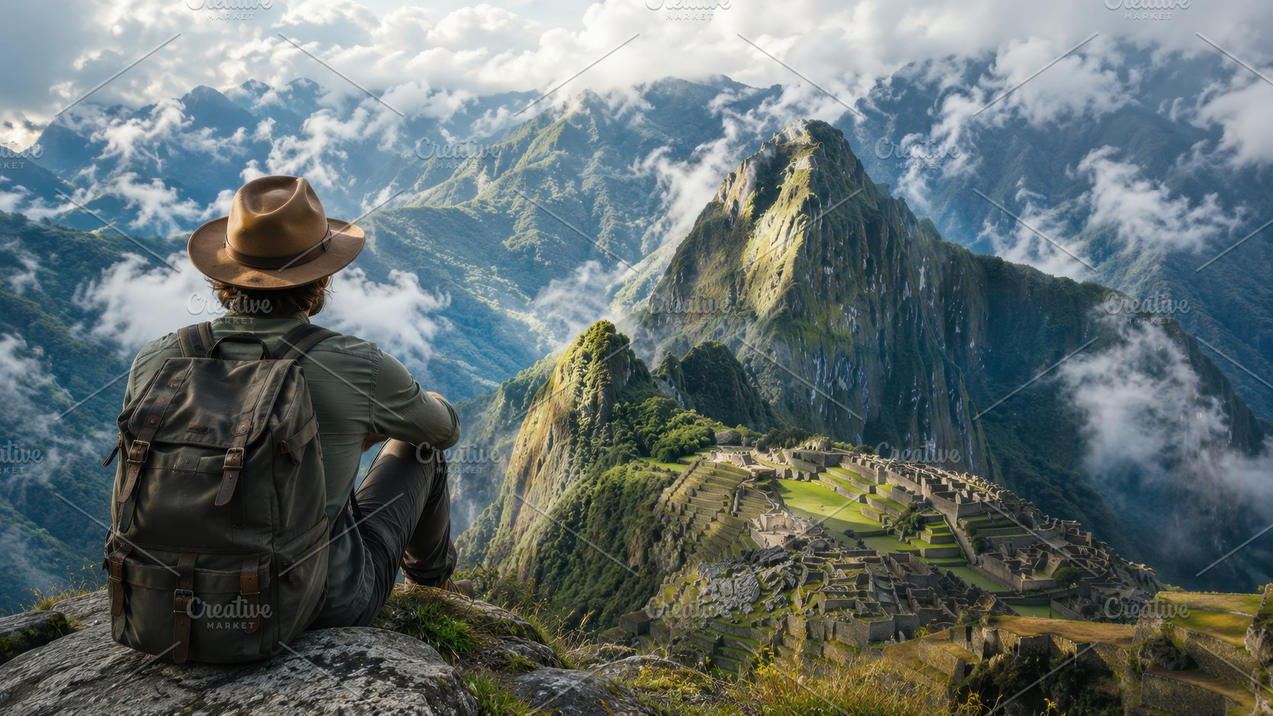 Machu Picchu from the mountains, a Photo by Beautiful things