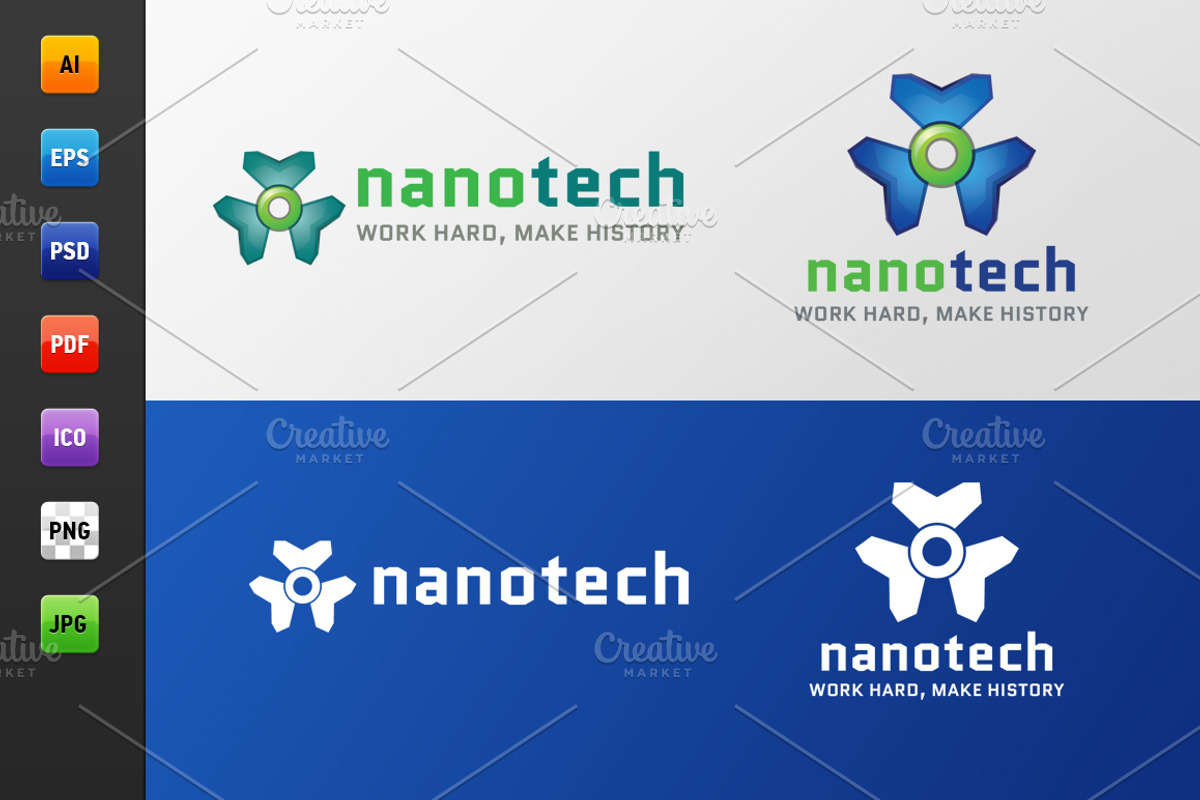 Nanotech Logo, a Branding & Logo Template by Web Design Label (Photo 2 of 5)