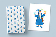 Wizard character set and seamless, a Person Illustration by Good Studio (Thumbnail 4 of 4)