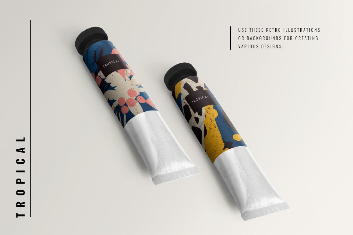 Risograph Tropic Objects&Backgrounds, an Object Graphic by CreativeFolks (Photo 6 of 8)