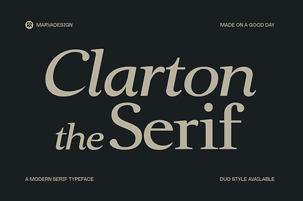 Clarton - Elegant Serif Font