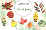 Autumn. Watercolor & graphic set, an Object Graphic by Ana-Sakuta (Thumbnail 12 of 15)