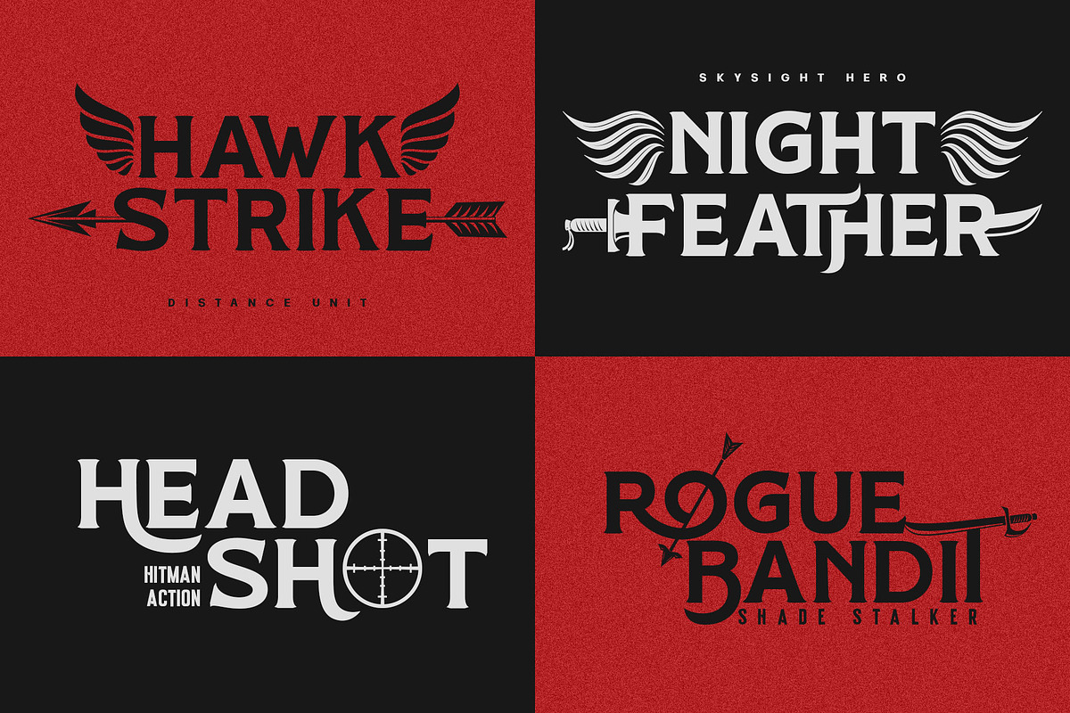 The Hero Archer Typeface, a Serif Font by alit design (Photo 2 of 20)