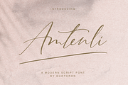 Amtenli script, a Handwritten Font by Quothron (Thumbnail 1 of 9)