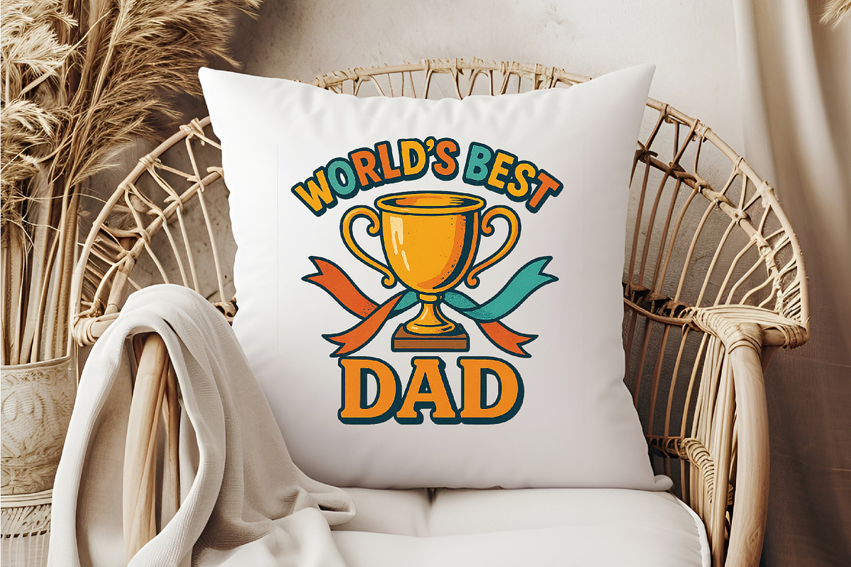 World's Best Dad Sublimation PNG, an Illustration by DreamCafeArt (Photo 3 of 7)