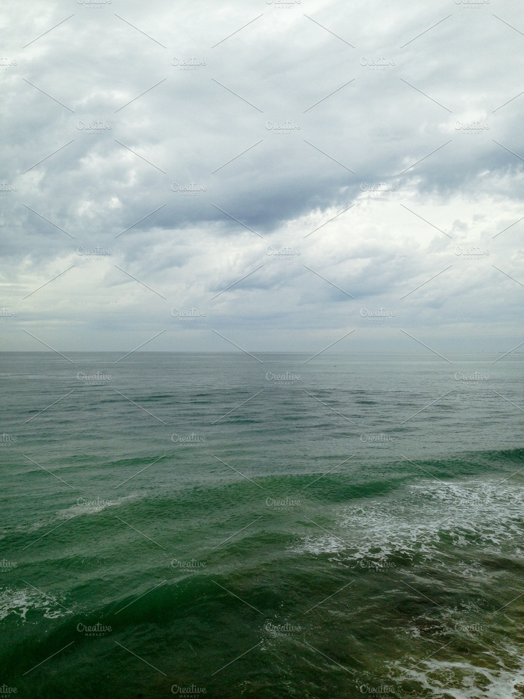 Green waves featuring sea, water, and ocean, a Nature Photo by helvetica