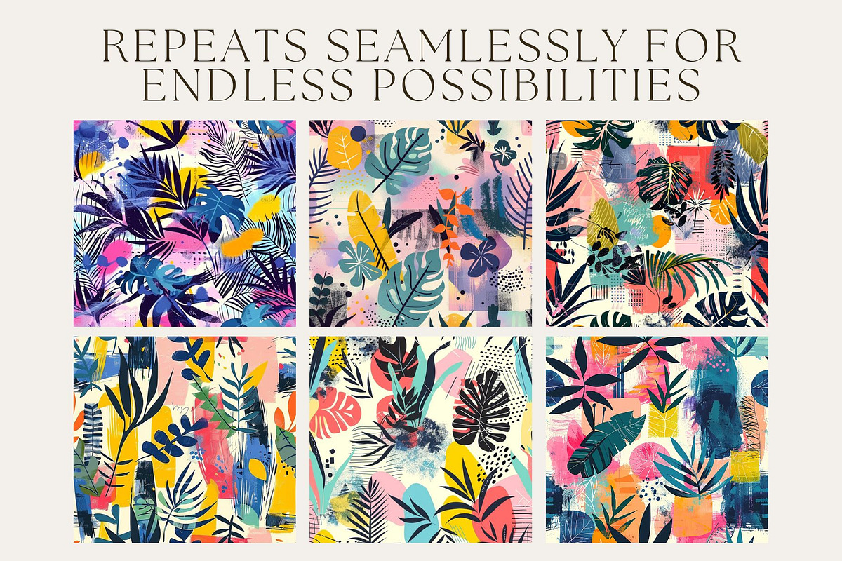 10 Tropical Geometry Revival Pattern, a Pattern Graphic by Inknfolly (Photo 2 of 6)